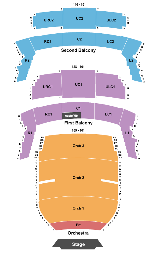 Bass Concert Hall Come From Away Seating Chart